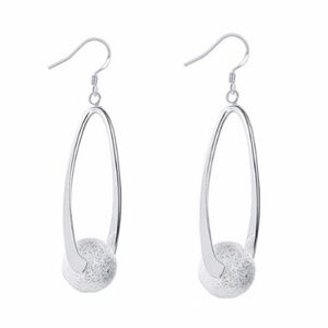 Sterling Silver filled Stardust Ball Drop Earrings